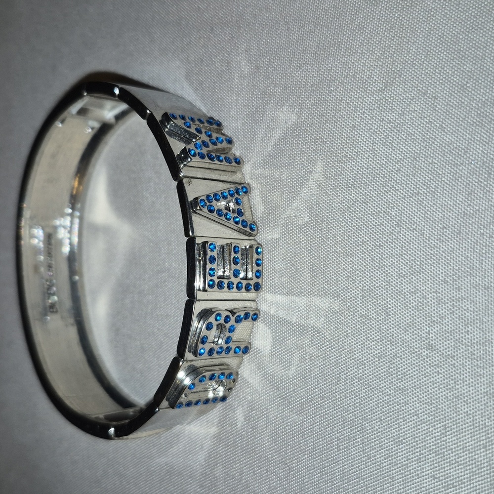 Elegant Silver and Blue Women's DREAM Bracelet